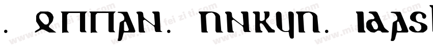 Toppan Bunkyu Midashi Gothic字体转换